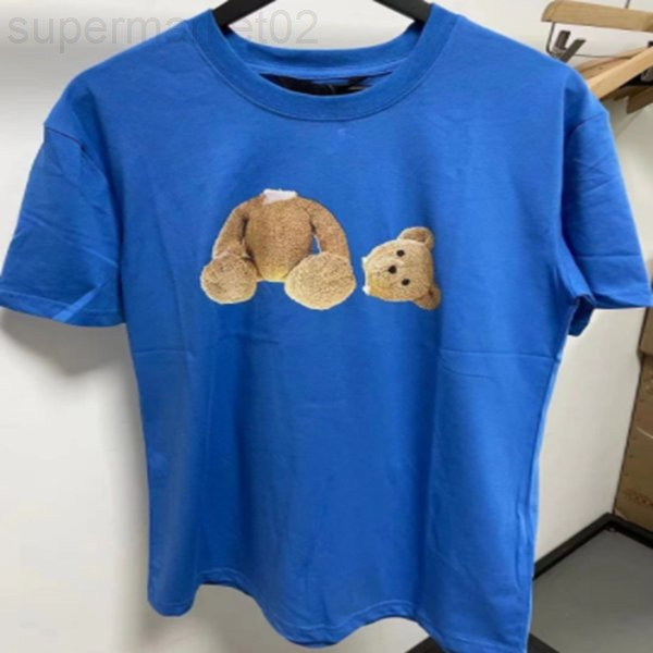 

Fashion Summer Men and Womens Outdoor T-shirts Mans Palms Stylist Angel Tee Guillotine Bear Printed Short Sleeve Truncated Bears Tees 6q1