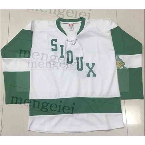 

C26 Nik1 Custom North Dakota Fighting Sioux Hockey Jersey Embroidery Stitched Customize any number and name Jerseys, Picture color
