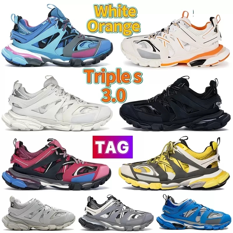 

2022 Luxury Designer Fashion Paris Triple S 3.0 Men Women Casual Dad Shoes Black All White Red Grey Platform Lovers Trainer Sneakers 35-45, #14