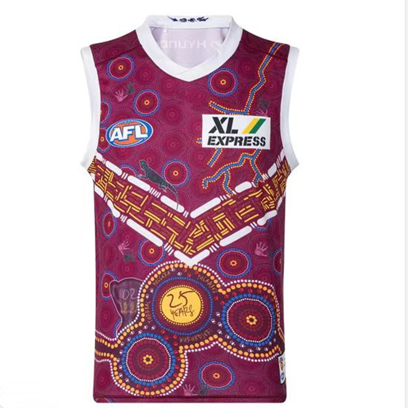 

2022 BRISBANE LIONS AFL INDIGNEOUS GUERNSEY MENS Size S-2XL Print Custom Name Number Top Quality Free Delivery, No print