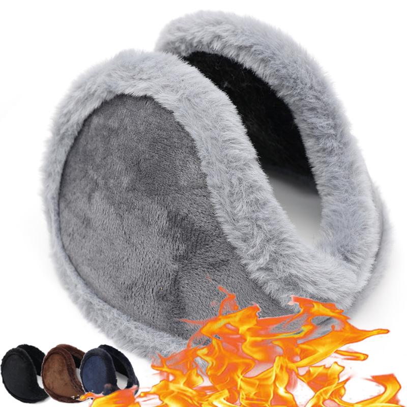 

Berets Thicken Velvet Earmuffs Winter Warm Outdoor Cycling Headphones Fleece Fur Men Ear Cover Protector Plush Soft MaskBerets BeretsBerets, Random color 1pc