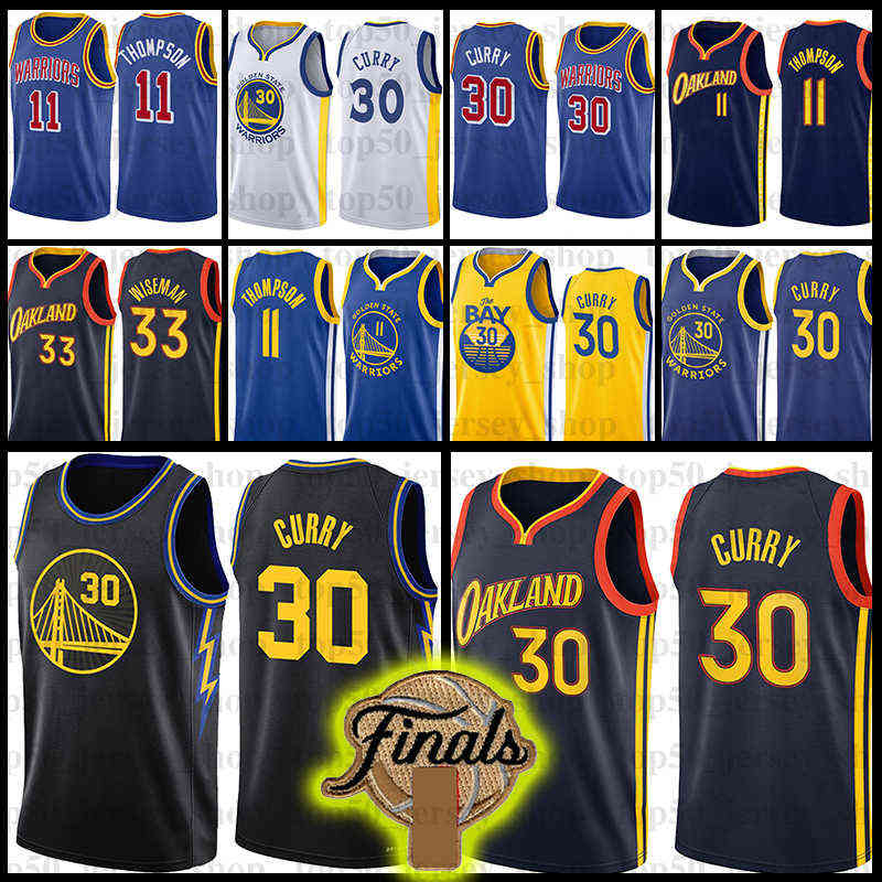

Stephen Curry Golden State''Warriors''Basketball Klay Thompson James 33 Wiseman Draymond 23 Green Jersey 2022 Glod Finals Fast