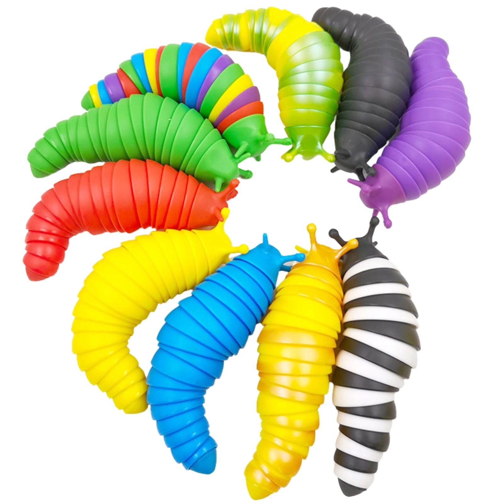 

Fidget Toys Slug Articulated Flexible 3D Slugs Fidget Toy All Ages Relief Anti-Anxiety Sensory for Children Aldult 0322