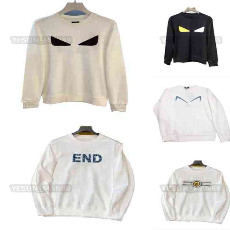 

Designer Luxury Fends Classic Fende Hoodie Sweater Mens And Womens FF Little Monster Eye Matching Casual Coat Pure Cotton Hooded S-5XL, 21