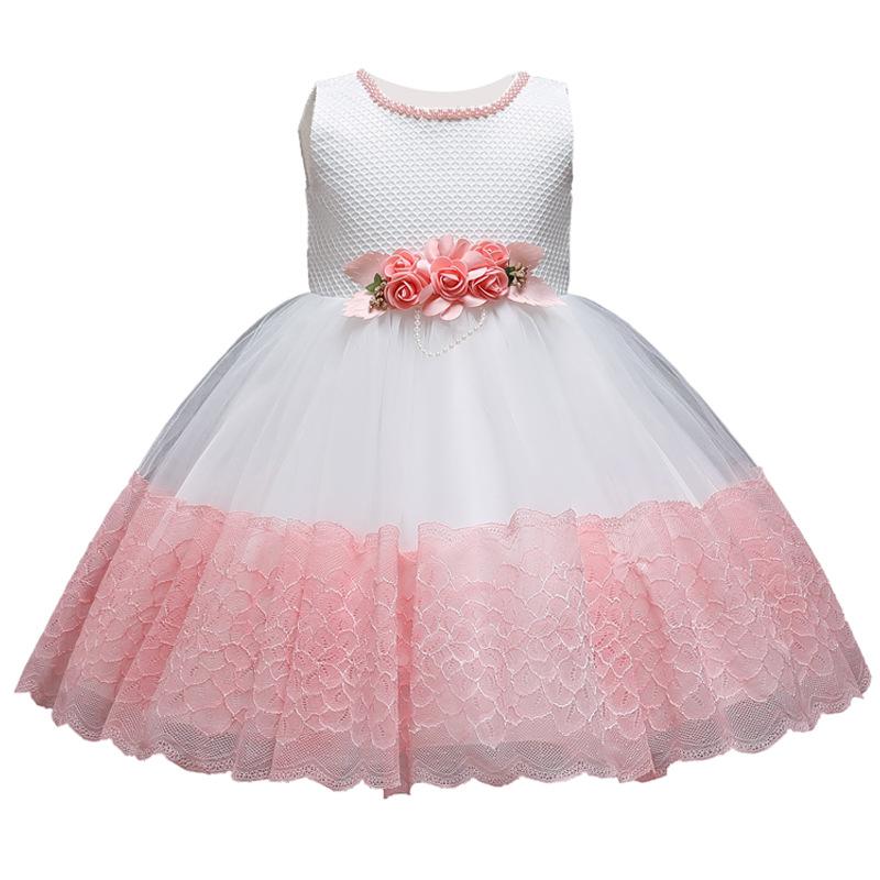 

Girl's Dresses Flower Girl Dress For Birthday Party 2-10 Years Children Girls First Communion Kids Wear Clothing Princess DressesGirl's, Pink