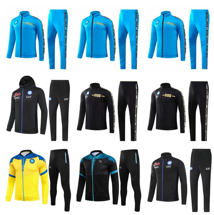 

21/22/23 Napoli soccer jerseys Napule 2022 2023 Hoodies Jackets set training Windbreaker Sweater Tracksuits Naples MERTENS Men Kits Survetement Jogging, Jacket