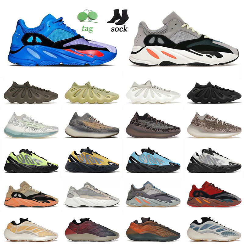 

2022 Sports Yeezy Kanye West 700 v2 v3 Running Shoes Size 12 Hi-Res Blue Runner Vanta Kyanite Safflower Azareth Yeezies Men Women Outdoor Sneakers, A65 36-45 alvah