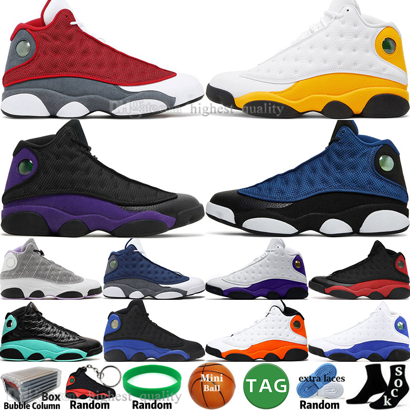 

Brave Blue Red Flint Bred Hyper Royal 13 13s Mens Basketball Shoes Del Sol Court Purple Houndstooth Bred Black Cat Starfish Obsidian Men Sport Women Sneakers Trainers, 41