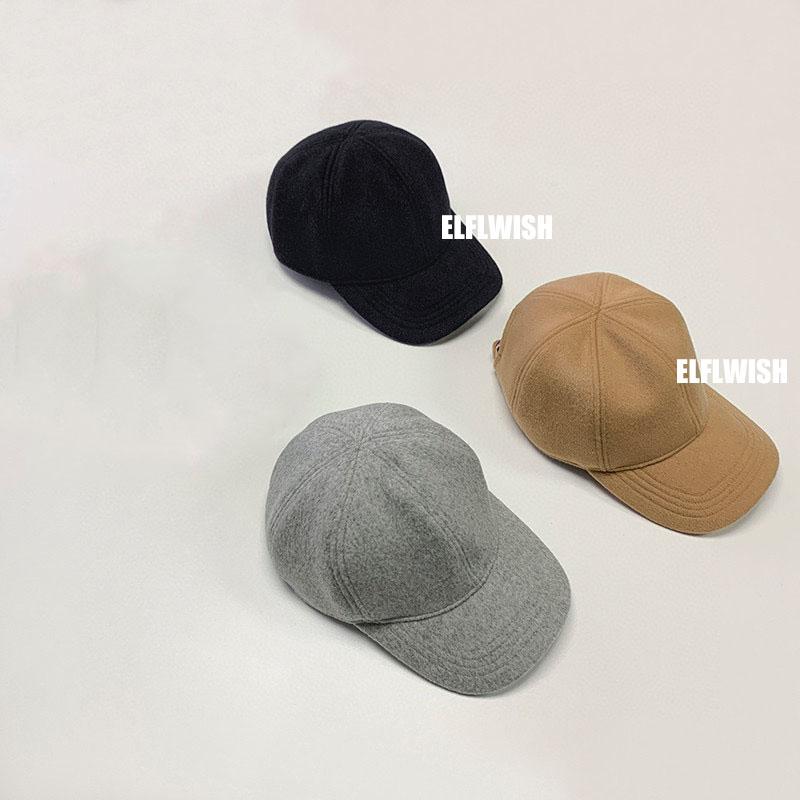 

Visors 2022ss Winter Autumn Wool Hat Baseball Soho Cap Khaki Black Woman Classic Cotton Warm Hats, White