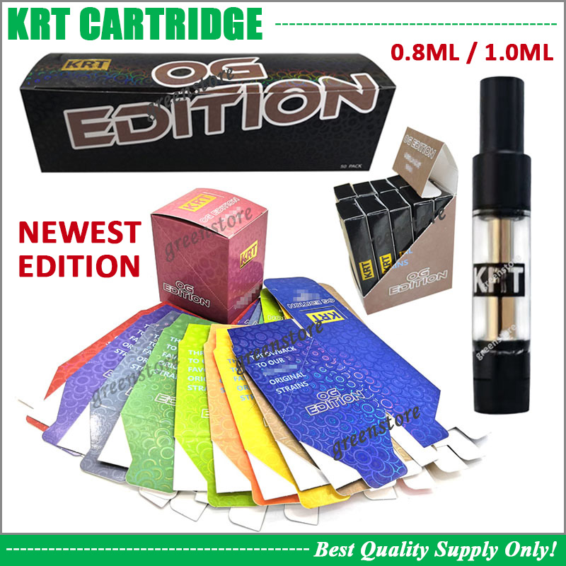 

Real Hologram KRT Vape Cartridge 0.8ML 1.0ML Atomizer Thick Oil Vape Cart