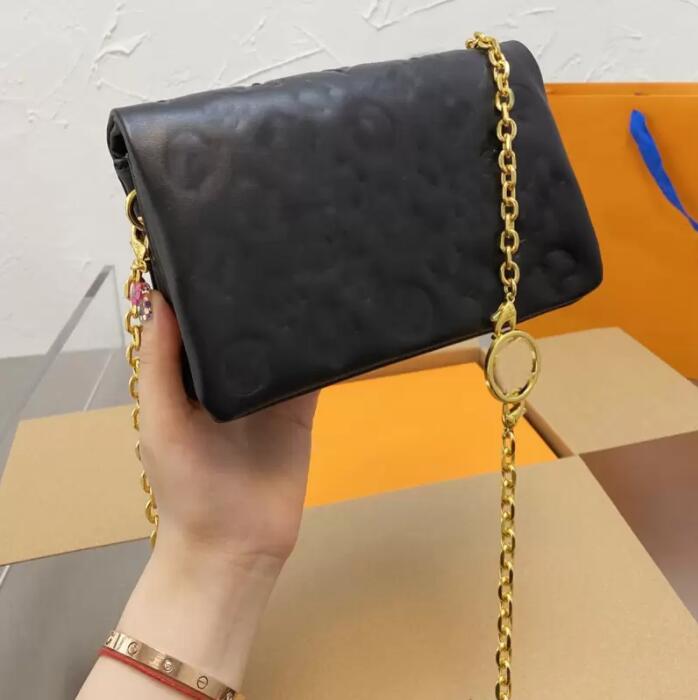 

Crossbody Bag Flap Handbag Purse Clutch Shoulder Bags Pochette Purses Soft Sheepskin Leather Embossed letter Multi-layer Pouch Sliding Removable Chain, Other
