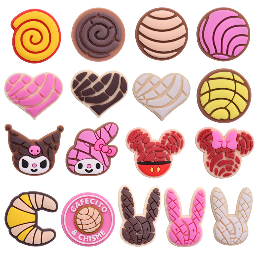 

Wholesale 100Pcs PVC Cartoon Rabbit Bunny Heart Shoe Designer Decorations Buckle For Children Croc Charms Jibbitz Button Clog