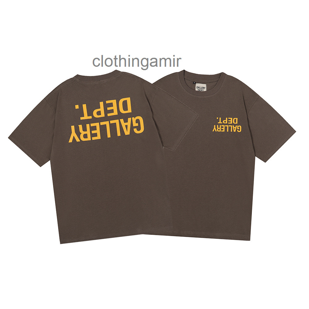 

Designer t Shirts Inverted Design Gallerysdepts Gold Lettered Print Men' Women' Casual Short Sleeve T-shirt Fashion