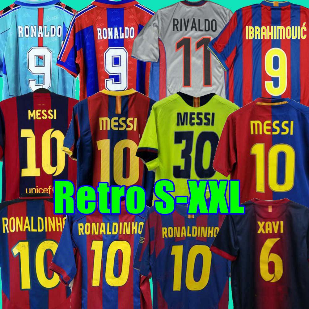 

finals Retro soccer jersey 96 97 98 99 07 08 09 10 11 12 13 14 15 RONALDINHO RIVALDO Iniesta maillot de foot Ibrahimovic Eto'o Kluivert GUARDIOLA BarcelonaS RONALDO HENRY, 96/97 home