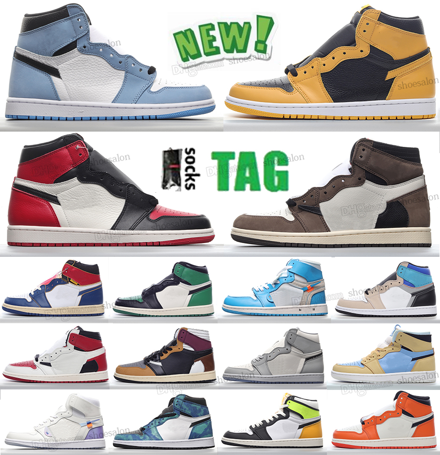 

University Blue 1 Basketball shoes Jumpman 1s High Dark Mocha Orange royal patent UNC Take Flight Mid Zoom Comfort Light Team Red Heritage men women sneakers, Shoesalon