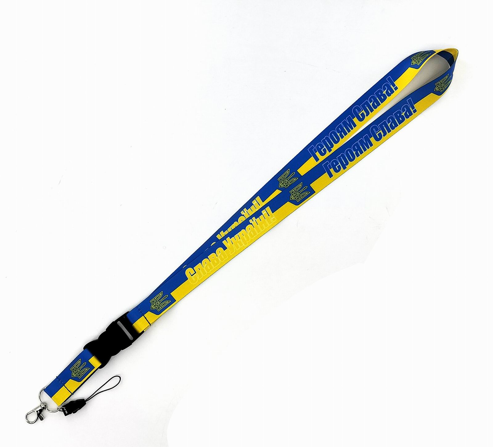 

10pcs Ukrainian Cartoon Anime Lanyard Key Chain Neckband Key Camera ID Phone String Pendant Party Gift Accessories Small Wholesale