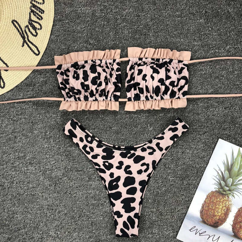 

OMKAGI Bandeau Bikini Swimsuit Women Swimwear Biquinis Sexy Push Up Swimming Bathing Suit Beachwear Micro Bikini Set Y200319, B3469bk