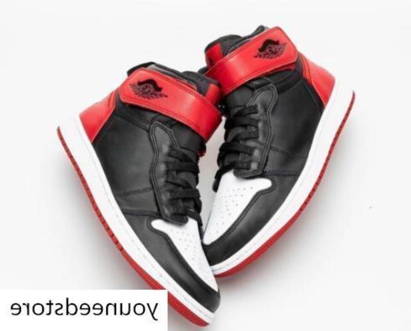 

1 High Flyease Mens Basketball Shoes Gym Red White Black Men 1s Sneakers