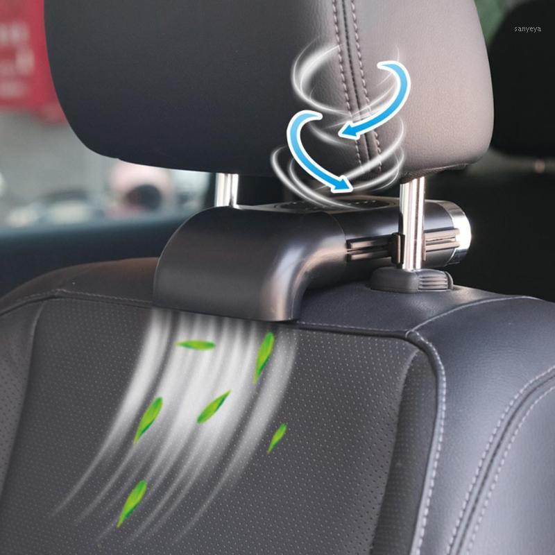 

Seat Cushions Car Mini Fan USB Rear 5V ABS Foldable 3 Kinds Of Adjustable Wind Speed Silent Gale Cooler Back Cooling Set