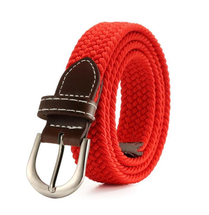 

2022 New ,Belt, Solid color, Ladies, Canvas, Thin, elastic , Casual, Elastic, woven, student, buckle, Novelty