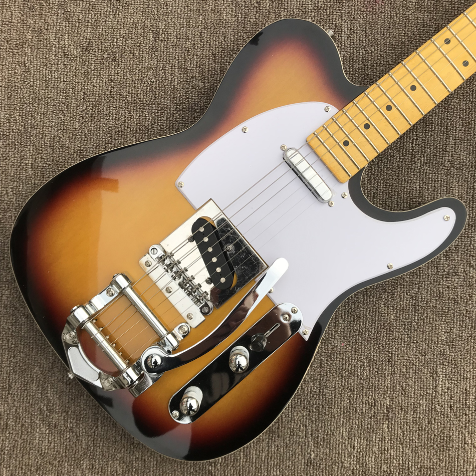 

TL electric guitar, chorme hardware, maplefingerboard, vibrato system, solid mahogany body guitar