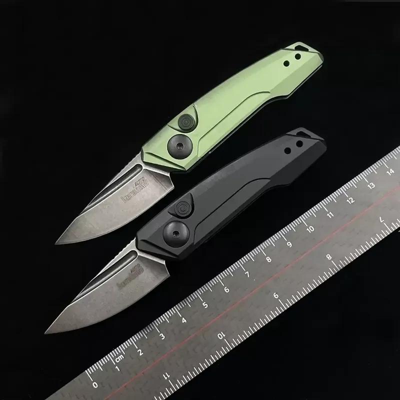 

Kershaw 7250 Launch 9 AUTO Folding Knife 1.8" Working Finish CPM-154 Drop Point Blade Aluminum Handles Outdoor Camping Hunting Pocket Kitchen Tool EDC KNIVES