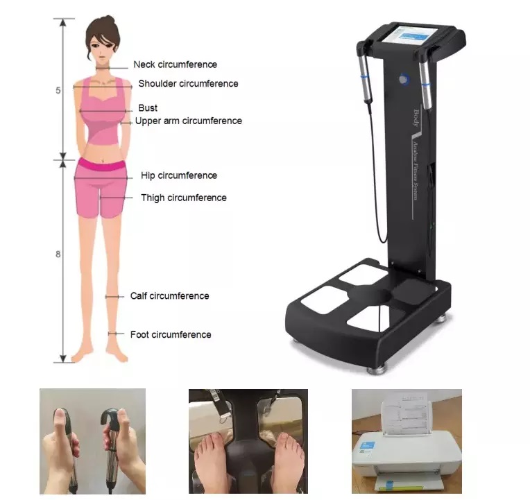Digital Weight Scale Body Health Fat Analyzer Human Composition Analysis Machine with scientific test report for shaping and slimming machine por-image-757643476