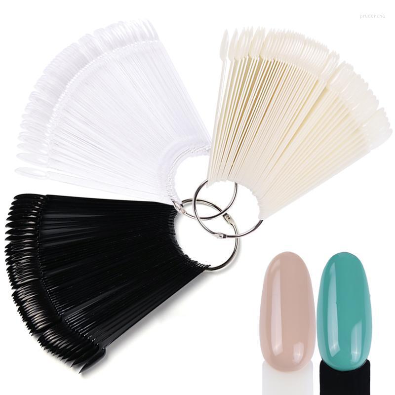 

Nail Art Equipment 50/32/24 Tips/Set False Nails Fan Display Acrylic Fake Tips For Gel Polish Practice Tools Manicure Accessories Prud22