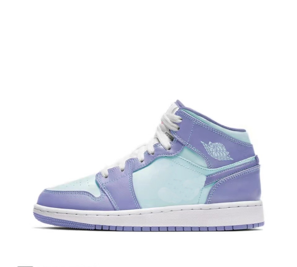 

Aqua Jumpman 1 Purple Pulse kids for sale 2022 boys Grade school Blue White Arctic Punch Basketball shoes US9C-US5Y