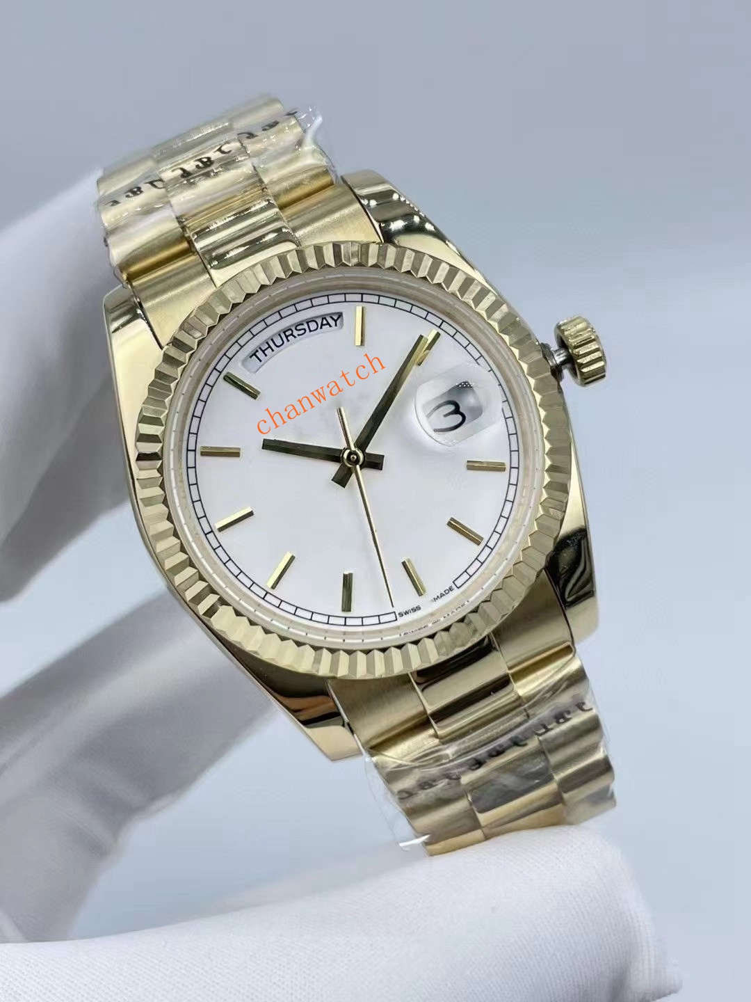 

2022 New Men's Fashion Watch 36mm Automatic Mechanical Movement Dual Calendar Stainless Steel Strap Watch