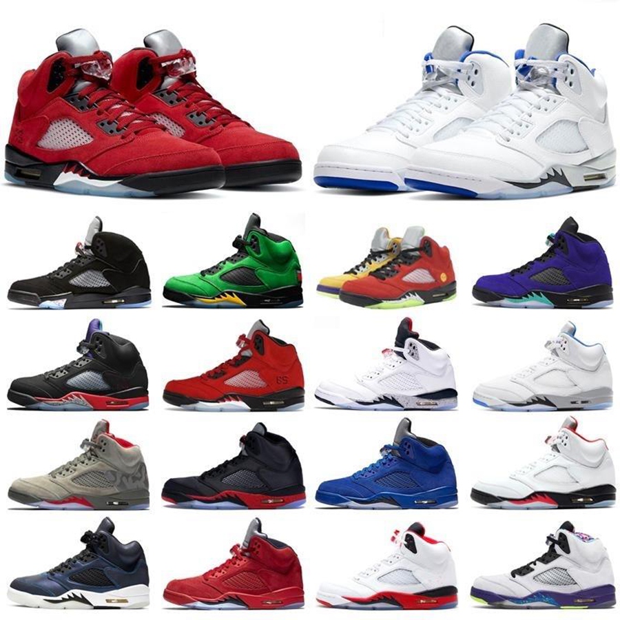 

Jumpman 5 Bests Mens Basketball Shoes 5S V Designer Gators Camo Hare Easter What The Prfc Sports Sneakers Trainers Big Size 40-46, 39