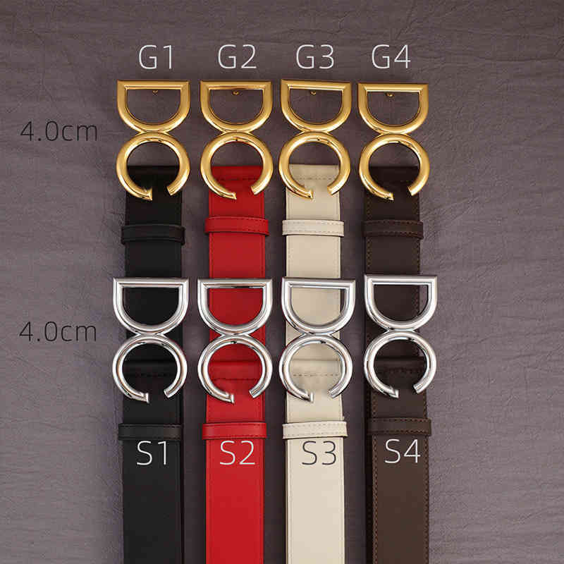 

Belts designer belt leather female DG letter buckle fashion style DDP4, Gold