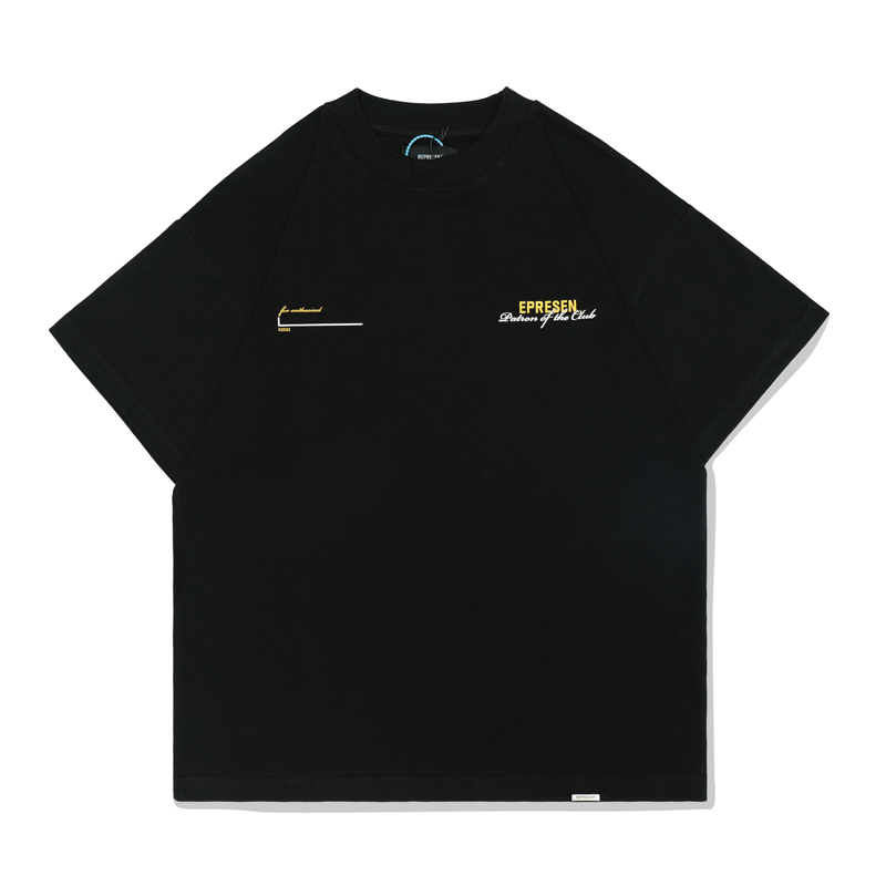 

2022 Europe UK London Collaborate T shirt High Street Tee Spring Summer Hip Hop Skateboard Men Women Tshirt, Black