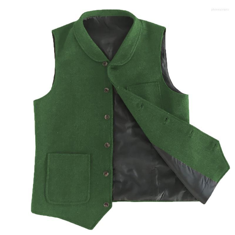 

Men's Vests Suit Vest Coffee Tailored Collar Retro Tooling Waistcoat Single Breasted Business Jacket Casual Slim Fit Gilet Homme V Phin22, Champagne