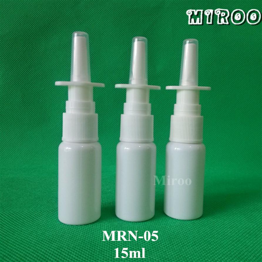 

50sets 15ml Empty White Nose Mist Sprayer Bottle with Nasal Atomizer Fine Nasal Spray Bottle2523