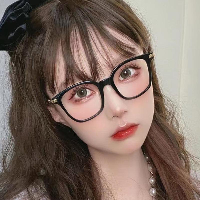 

Sunglasses Anti Blue Light Glasses Frame Oversized Mental Eyewear Women Men Eyeglass Spectacles Transparent Frames