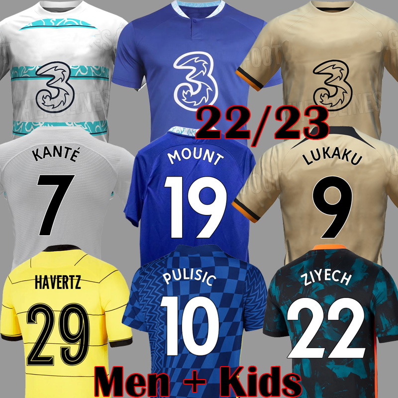 

21 22 23 CFC Soccer Jersey Special Champions LUKAKU PULISIC MOUNT Third jerseys HAVERTZ ZIYECH CHILWELL 2023 football shirt WERNER kits HUDSON ODOI KANTE maillot, Cl third