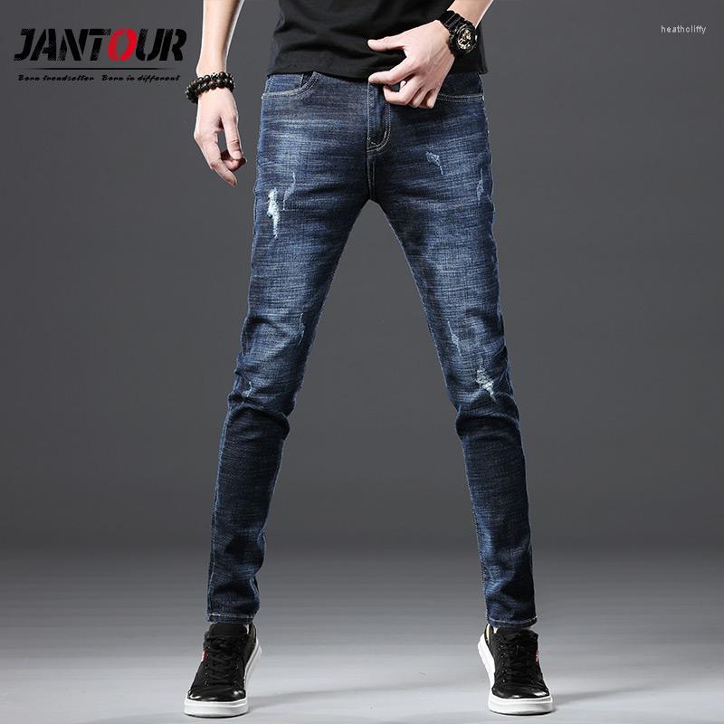 

Men's Jeans Spring Summer Cotton Men High Quality Denim Trousers Soft Mens Pants Men's Fashion Jean MaleMen's Men'sMen's Heat22, Blue