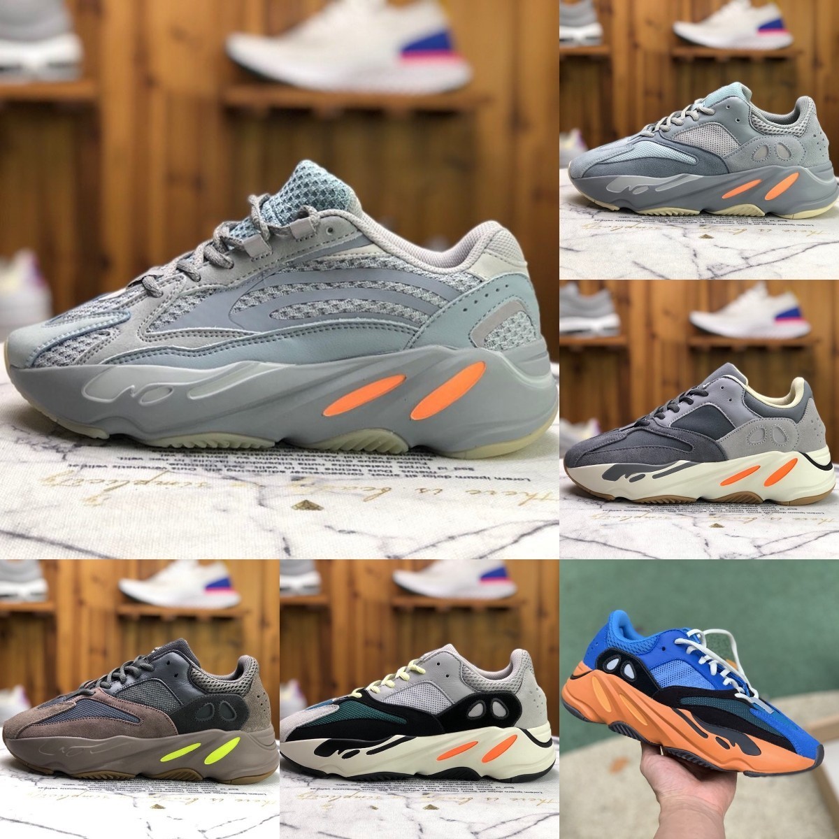 

High Quality Enflame Amber 700 V2 Sports Casual Shoes Men Women Runner Sea Bright Blue 700S Geode Alvah Azael Static Magnet Wave Solid Grey Tephra Trainer Sneakers S88, Please contact us