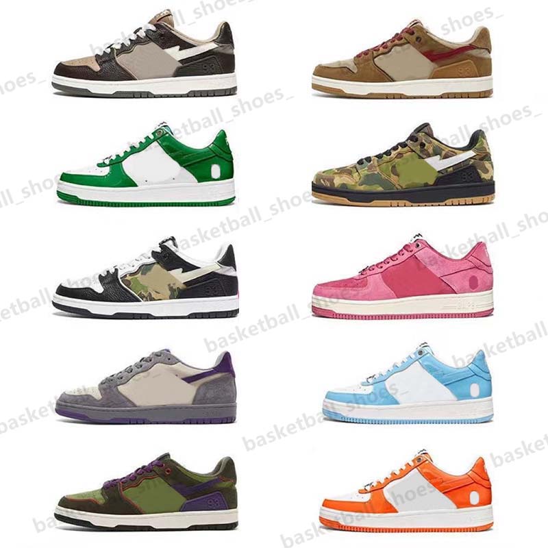 

Designer Mens Womens Camouflage STA Skate Casual Shoes Fashion Platform Shoe Low top Outdoor Sneakers Size 36-45, Box