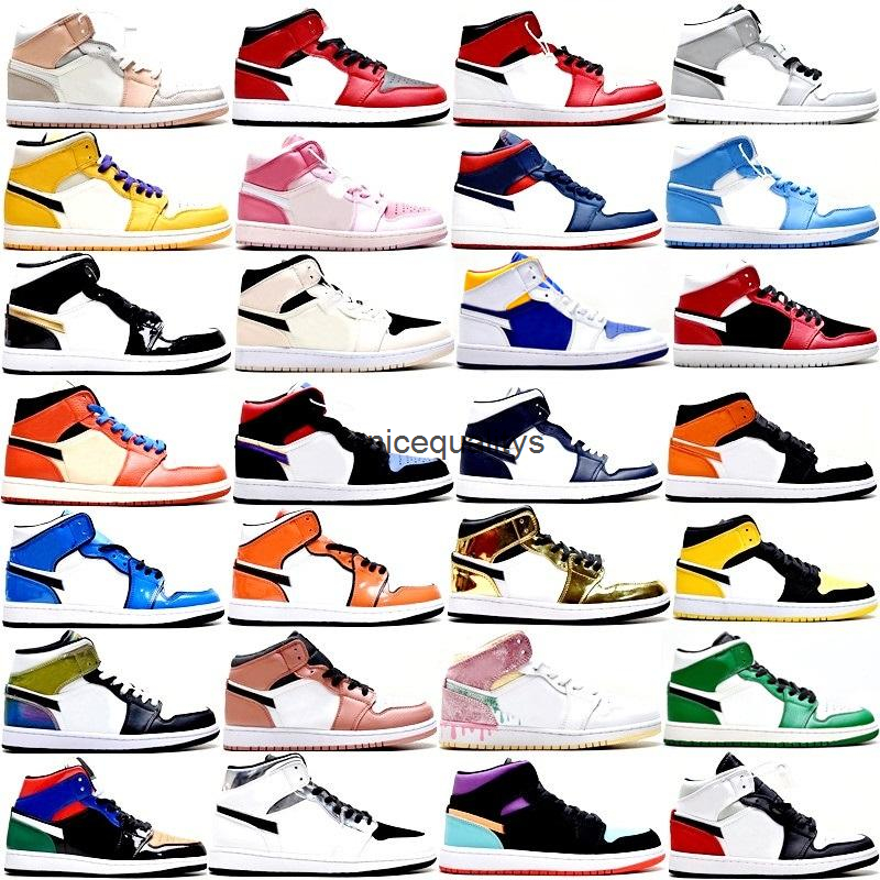 

Basketball Shoes 1 Men Women 1s Sneakers Mid Chicago Sports Banned Obsidian Turf Orange To My First Coach Lakers Sanded Purple Grey Camo