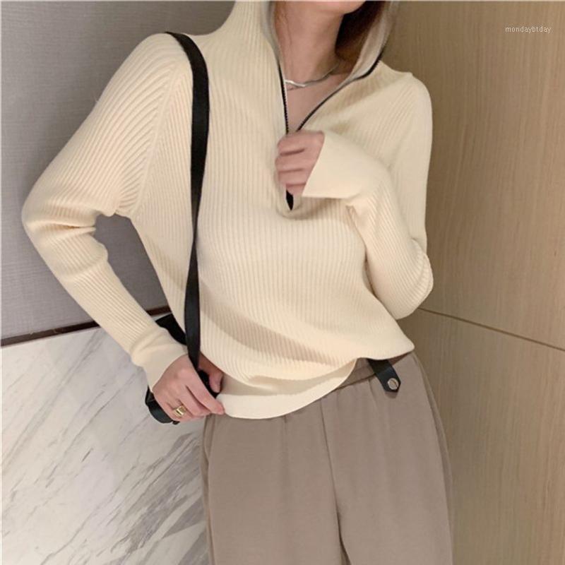 

Women's Sweaters Alien Kitty Loose Knitted Women Hooded Zipper Chic Autumn 2022 OL Full Sleeve Fashion Casual Pullover Jumpers, Green