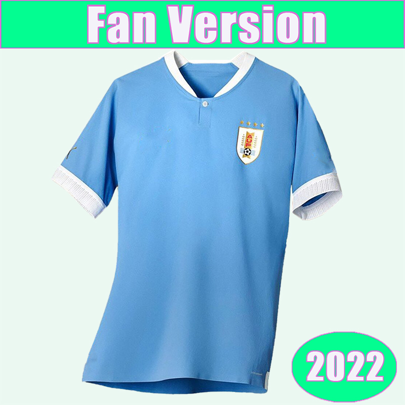 

2022 Uruguay G. DE EARRASCAETA Mens Soccer Jerseys D.GODIN J. M. GIMENEZ F. Valverde E. CAVANI Home Blue Fotball Shirts, Qm9493 2022 home no patch