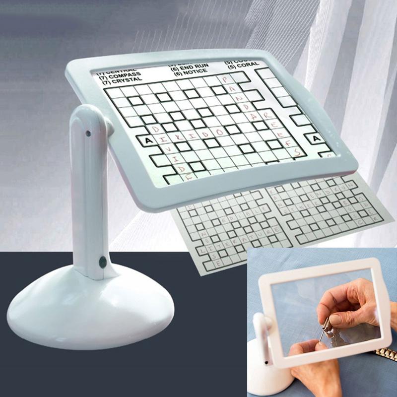 

Party Decoration 2022 LED Screen Page Magnifier Brighter Reading Viewer Loupe Hands-Free Give Parents Gift