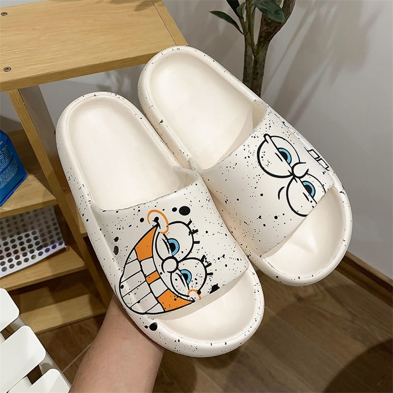 

Cartoon Summer Beach Slipper Fashion Thick Platform Bathroom Home Slippers Soft NonSlip Flip Flops Shoes 220614, 10