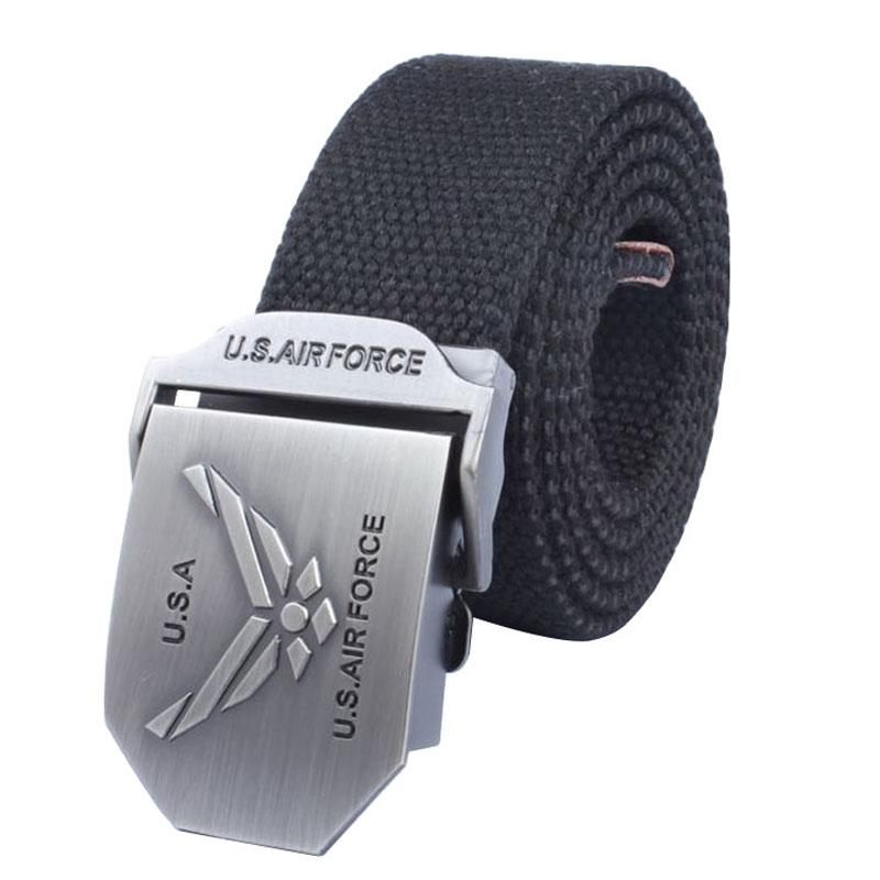 

Belts Selling Unisex Belt High Quality Canvas Weaving Alloy Automatic Buckle Men Outdoor Casual And Women Cowboy BeltBelts, Black