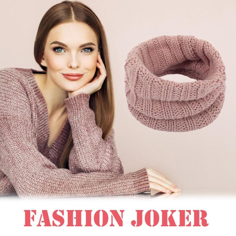 

Bandanas Autumn Winter Knit Scarf Excellent Soft Wool Fashion Solid Color Warm Wrap Shawl Women Men Unisex Neck Warmer Collar