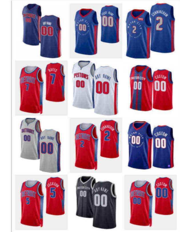 

Screen Print 75th Custom Mens Womens Detroit''Pistons''Jersey 2 Cade Cunningham 55 Luka Garza 7 Killian Hayes 5 Jackson Bas''nba''Jerseys, Color