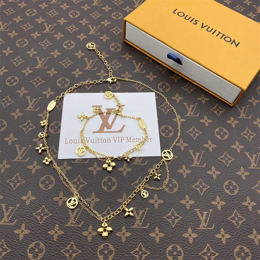 Collier de luxe Bracelet Love Bracelets Colliers Elégante Femme Tempérament Convient aux cadeaux Bijoux exquis Haute qualité