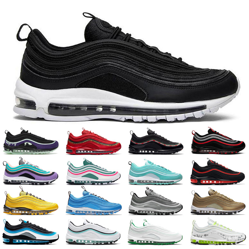

2022 Cushion Running Shoes Men Women Triple Black White Red Leopard Silver Bullet Sean Wotherspoon Reflective Bred Mens Trainers Sports Sneakers Size 36-45, #31